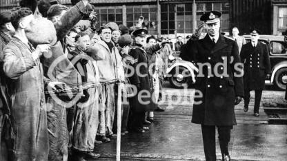 The King visits the war workers, 1939-1945