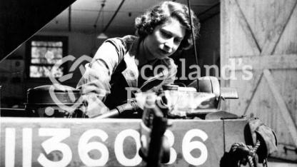 Princess Elizabeth helps with the war effort, 1939-1945
