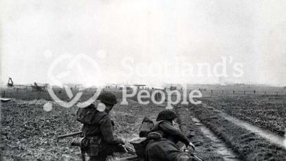 British infantrymen near Nijmegen, 1944