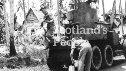 Lanchester armoured car, Far East, c 1944