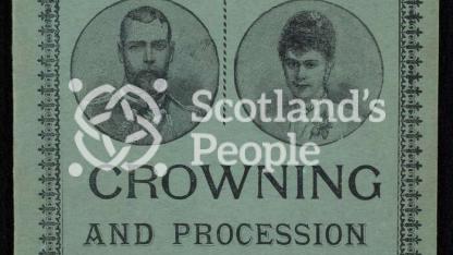Programme for coronation of King George V and Queen Mary, 1911