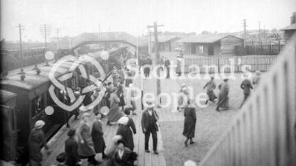 Gretna Township railway station, 1918