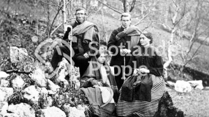 Estate workers, Glen Creran, 1866