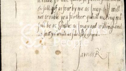 Letter of King James VI, 1570s