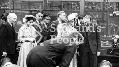 Royal visit to Cowdenbeath, 1948