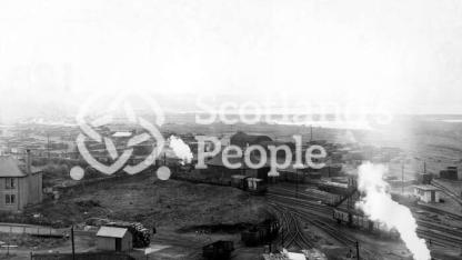 Kinneil Colliery railway sidings, 1954