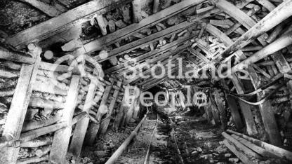 Roadway at Valleyfield Colliery, 1964