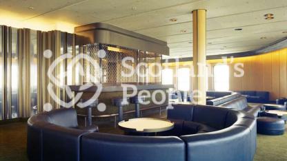 Theatre bar lounge, QE2, 1969