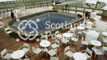 Swimming pool, QE2, 1969