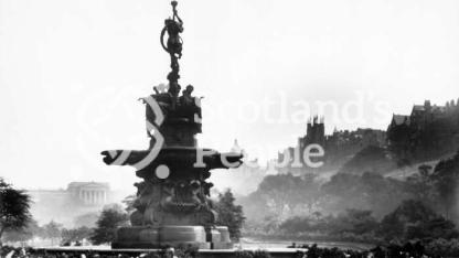 Ross Fountain, Princes Street Gardens, Edinburgh, c 1906