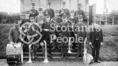 Bandsmen, East Linton, c 1900