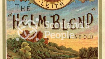 Whisky label, c 19th century