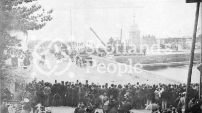 Royal visit to Forth Bridge works, 1884