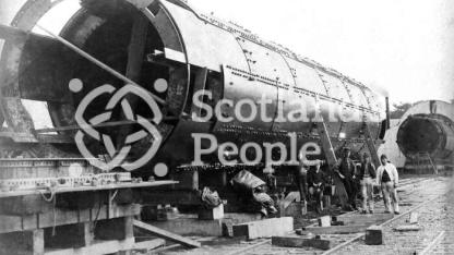 Forth Bridge tube section, 1884
