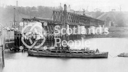 South end of Forth Bridge, c 1885
