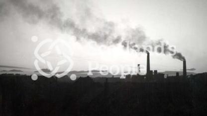 Smoking chimneys, Carron Works, Falkirk, 20th century
