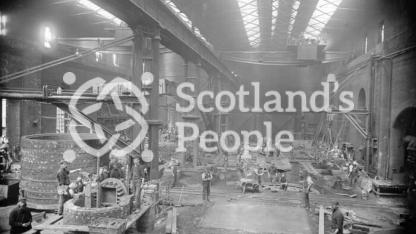 Iron foundry at Carron Works, 20th century