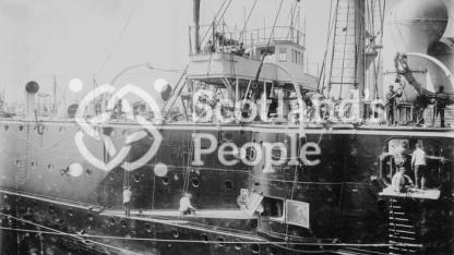 HMS Terrible, part of the starboard side, 1895
