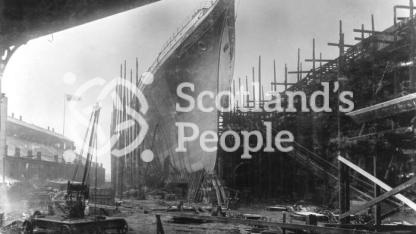 The SS City of New York in John Brown & Co's Shipyard, Clydebank, 1888