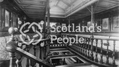 Interior of the upper gallery, SS Friesland, 1889