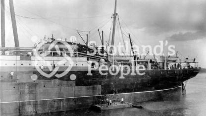 Cunard Line ocean liner RMS Saxonia (1), 1899 painters