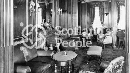 Blue Star Line ocean liner SS Avila Star: Smoking Room, Promenade Deck