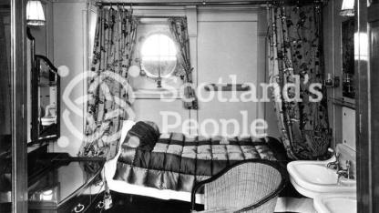Blue Star Line ocean liner SS Avila Star: sample cabin on the Bridge Deck
