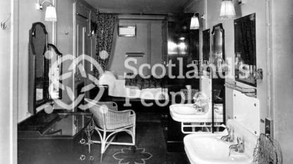 Sample cabin, upper deck of the Blue Star Line ocean liner SS Avila Star