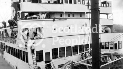 The Bridge front of the Blue Star Line ocean liner SS Avila Star