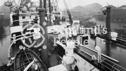 A and B Decks aft from the Docking Bridge on the Canadian Pacific Line liners SS Montcalm & SS Montclare