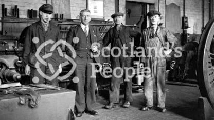 Railway machine shop at Carstairs, 1943