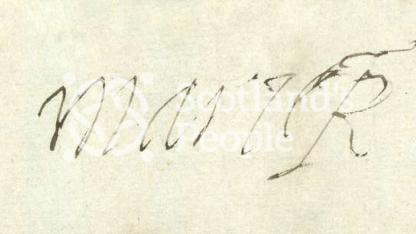Signature of Mary Queen of Scots