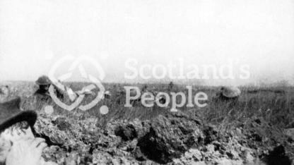 In 'No Man's Land' on the Somme, 1916