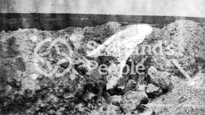 Buried trench, German second line, near Montauban, Somme battlefield, 1916