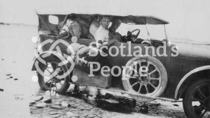 Stop for cooling purposes - both car and man in Great Zab