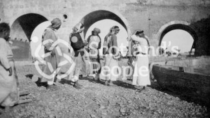 Iraqi shipbuilders under Mosul Bridge, Mosul Iraq