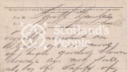 Tay Bridge disaster telegram
