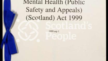 First Act of the New Scottish Parliament