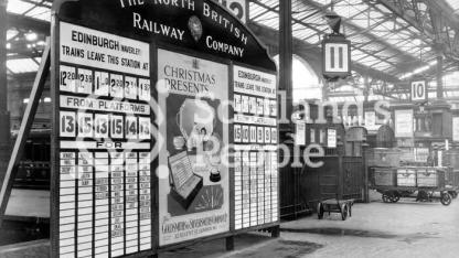 Railway departure board