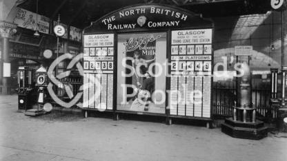Railway departure board