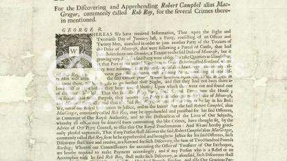 Warrant for the arrest of Rob Roy McGregor