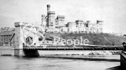 A mid-Victorian view of inverness castle and bridge