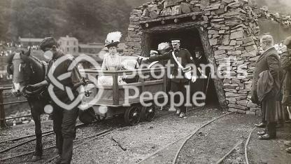 Queen Mary on colliery visit