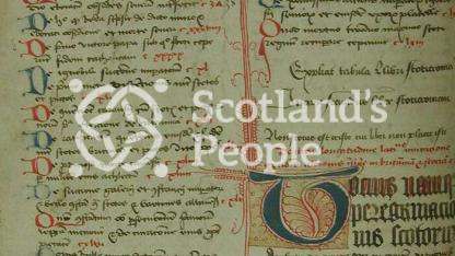 Scotichronicon manuscript