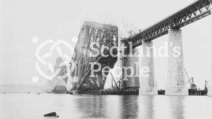 Forth Bridge construction