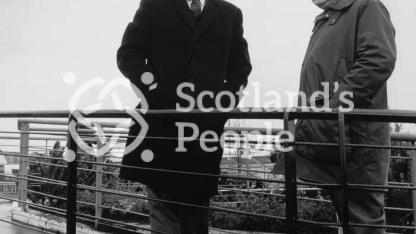 Michael Heseltine MP at the Glasgow Garden Festival 1988