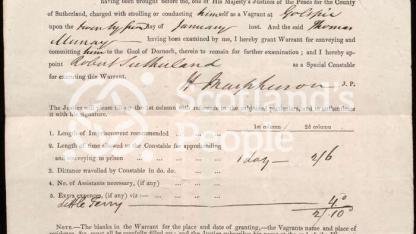 Vagrancy warrant