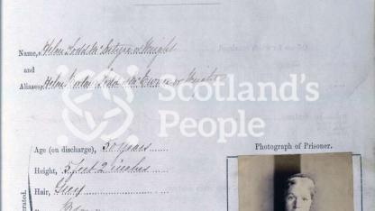 Greenock Prison - particulars of prisoner