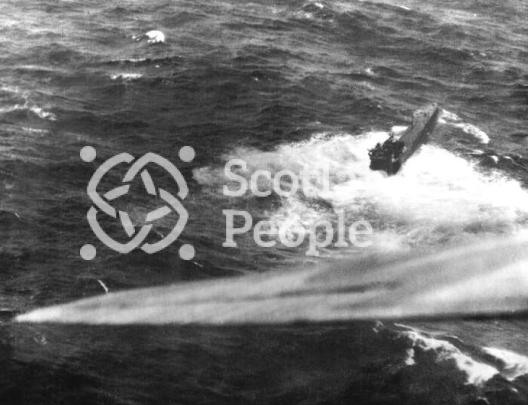 U-boat attack in transatlantic convoy 1943