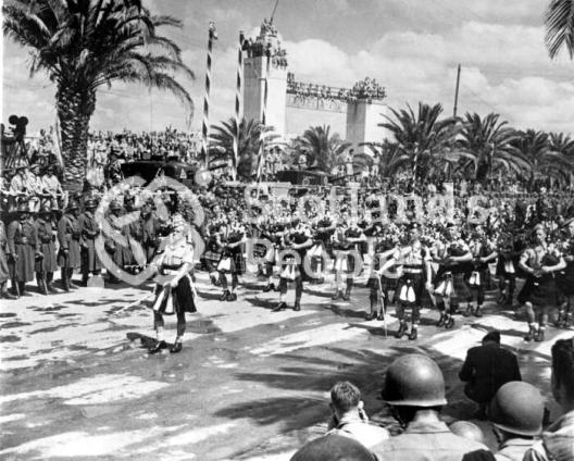 Victory parade in Tunis, 1943